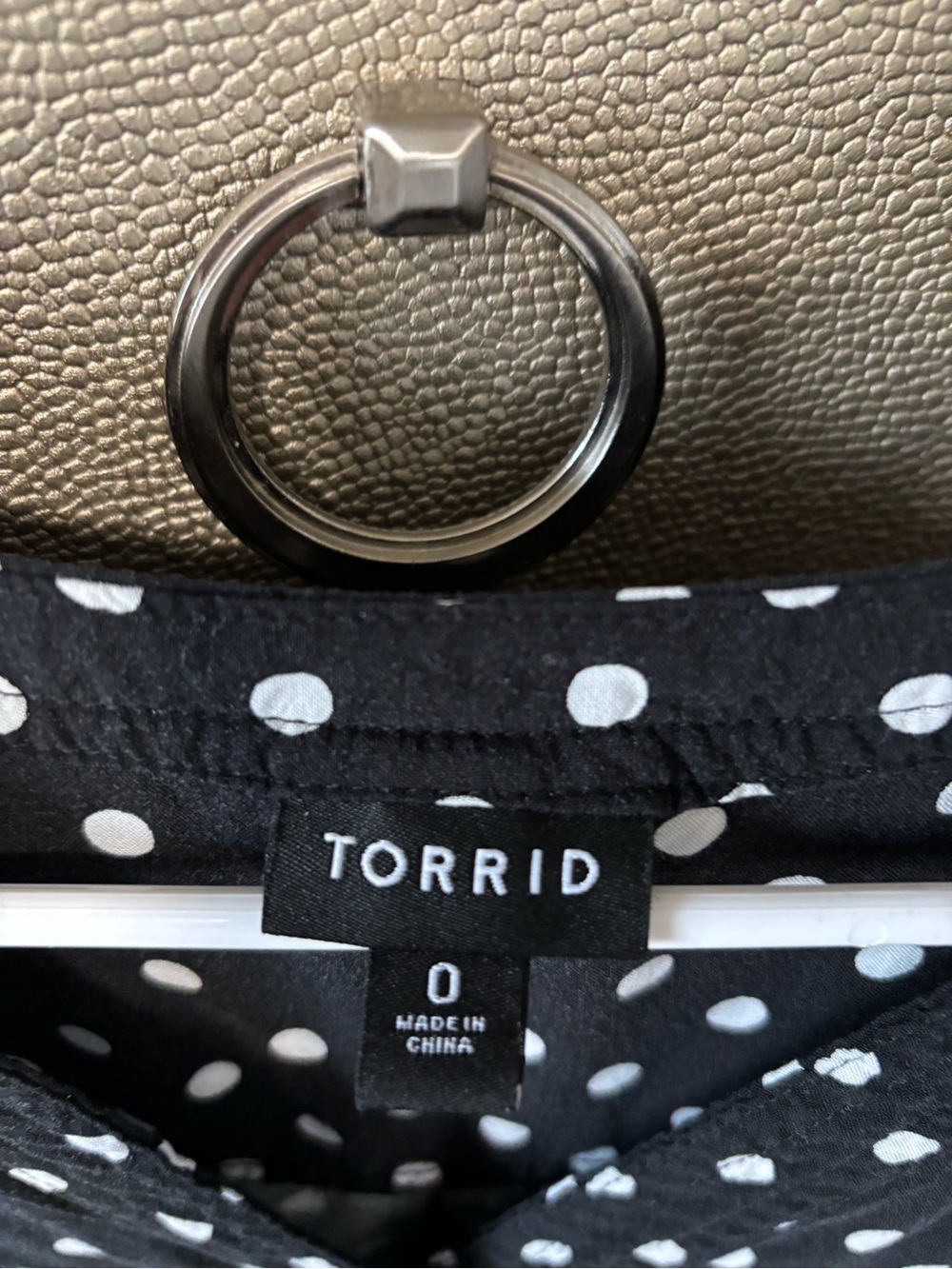 torrid Black and White Polka Dot Button-Up Blouse - Picture 2 of 3